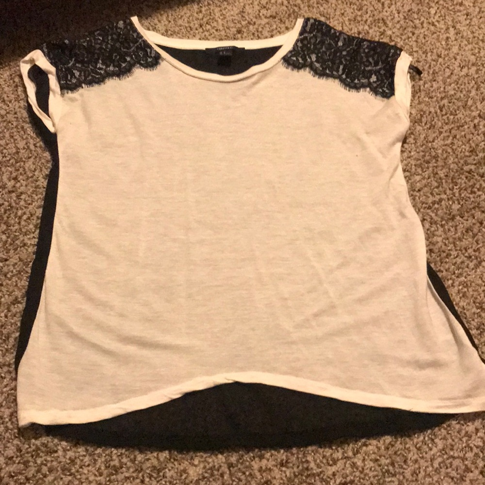FOREVER 21 shirt (see through back) S